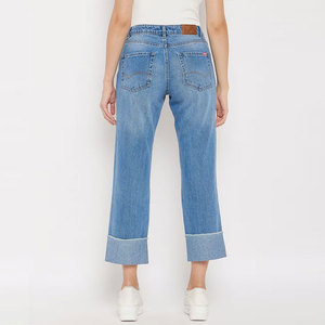 Pantalones vaqueros desgastados para mujer de fabricante pakistaní de calidad superior, pantalones transpirables ligeros de secado rápido para mujer - Product Image 3