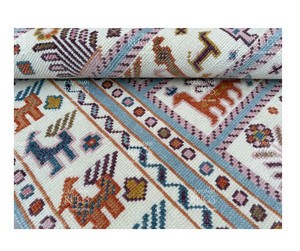 Tapis crème élégant noué à la main Tapis tribal de style antique Disponible en 4x6, 5x8, 6x9, 8x10, 9x12, tapis de salon 10x14 pieds - Product Image 3