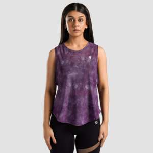 Vital Purple Sports Bras with Mesh Cover up Top - Product Image 1