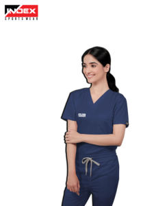 Personalizado de las mujeres 4 Way Stretch Spandex Enfermeras Scrub Sets Hospital Uniformes Scrub Suit - Product Image 2