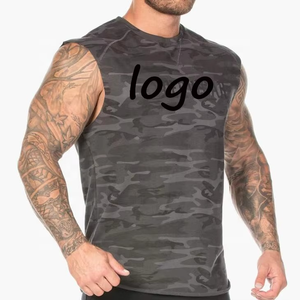 Camiseta sin mangas transpirable personalizada de alta calidad para hombre, camiseta de entrenamiento de gimnasio lisa, la mejor camiseta sin mangas deportiva al por mayor para hombre - Product Image 3
