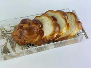 Plateau de service Judaica en acrylique élégant avec poignées Plateau de présentation moderne en lucite pour articles rituels juifs - Product Image 6