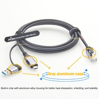 Cable de Consola USB C a RJ45 8P8C, CAT6, Serial, Rollover, Compatible con Cisco, con Chip FTDI RS-232 para Router y Switch