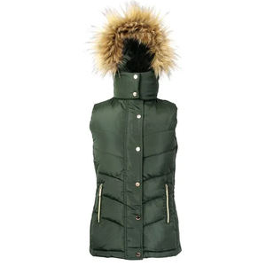 Chaleco de equitación acolchado para mujer al por mayor, ropa de abrigo ecuestre ligera resistente al agua con logotipo personalizado - Product Image 4