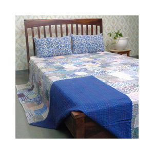 Dernière conception indienne main bloc imprimé coton Kantha couette reine taille patchwork couette fait à la main pour hôtel approvisionnement en vrac - Product Image 3
