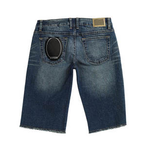 Bedazzled Jean Shorts Dark Wash Denim Shorts Vintage Deadstock Inspiré Logo personnalisé et approvisionnement d'usine OEM - Product Image 2