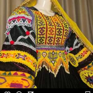 เดรสสำหรับผู้หญิงชุดเดรสสำหรับสตรีสไตล์วินเทจพิมพ์ลายแฟนซีกระโปรงยาวแบบลำลองสำหรับสตรี kabul pathani Maxi ชนเผ่า - Product Image 3