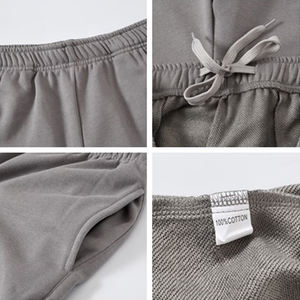 <b>Knee</b> <b>Length</b> Cotton Terry <b>Shorts</b> <b>Men's</b> Gym Sweat <b>Shorts</b> Casual Joggers Elastic Waist Trousers Hip Hop <b>Shorts</b> <b>Men</b> DDP shipping - Product Image 6