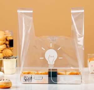 ถุงช้อปปิ้งแบบสั่งทำถุงพลาสติกสำหรับใช้ในซูเปอร์มาร์เก็ต - Product Image 6