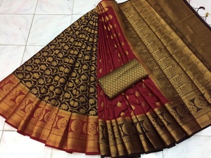 PURE SOFT KANCHIVRAM PETHANI SILK <b>SAREE</b> - Product Image 4