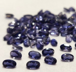 Iolite ธรรมชาติรูปไข่ตัด3X5มม. ตัดเหลี่ยมเพชรพลอย iolite หลวม - Product Image 4