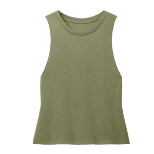 Camiseta sin Mangas de Poliéster Elástico para Mujer, Ropa Deportiva Transpirable que Absorbe la Humedad para Damas, Camisetas sin Mangas para Mujer OEM - Product Image 6