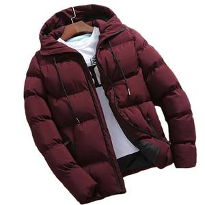 Veste matelassée brillante de qualité supérieure Veste en duvet matelassée pour hommes Veste en duvet d'hiver avec logo personnalisé - Product Image 2