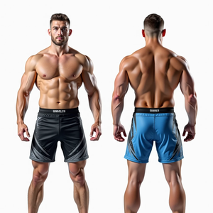 Pantalones cortos de lucha MMA personalizados para hombre, sublimados sin Gi BJJ Grappling Activewear, venta al por mayor, Kimono de Jiu Jitsu con función elástica - Product Image 5