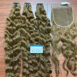 Cheveux vierges vietnamiens Remy tendance, nouveaux et chauds, machine à double trame, mèches et perruques à ondulation naturelle, vente en gros - Product Image 1