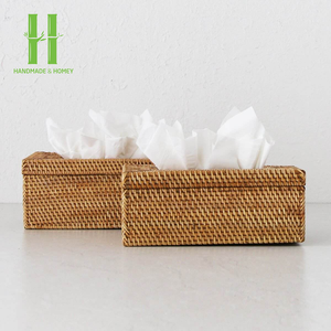 Boîtes à mouchoirs régulières conteneur boîte de conception couverture rectangulaire ensemble de noël de luxe dans le salon mallette de salle de bain polyvalent mignon - Product Image 2