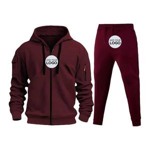 Chándales para hombre, sudaderas con capucha y pantalones de chándal de 2 piezas, conjuntos atléticos tácticos, trajes deportivos - Product Image 5