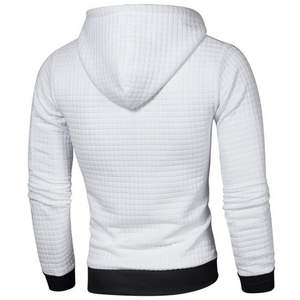 Sudadera con capucha para hombre, de montaña, resistente al agua, 100% algodón, con logotipo bordado personalizado, 500 Gsm, a granel, color blanco - Product Image 5