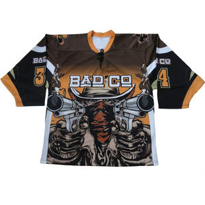 Uniformes de Hockey sobre Hielo Sublimados con Nombre y Número Personalizados, Camisetas de Liga de Hockey sobre Hielo, Personaliza Camisetas de Hockey sobre Hielo 100% Poliéster - Product Image 1