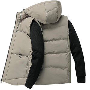 Chaleco acolchado personalizado para hombre, chaquetas sin mangas con cremallera ligera, chaleco de invierno hinchado para exteriores, chaleco para correr, chaleco de Golf - Product Image 3