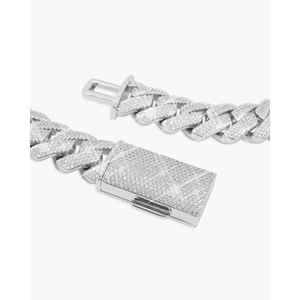 Cadena Cubana de Oro de 14K con 4 Filas de Moissanita de 20MM para Regalo - Product Image 2