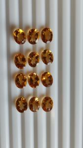 Tamaño grande 10x12mm forma ovalada citrino dorado \ piedra preciosa amarilla en citrino facetado de alta calidad fabricante de piedra Real no calentada - Product Image 4