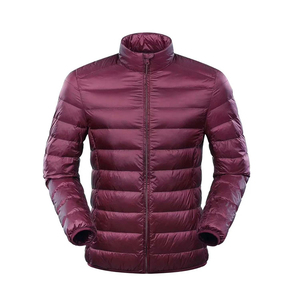 Chaqueta de burbuja de manga larga de invierno para hombre de alta calidad con capucha logotipo personalizado cuello levantado impermeable y resistente al viento tarifa al por mayor - Product Image 1