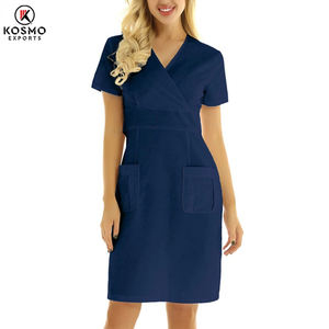Uniformes médicos transpirables de enfermería unisex, batas de laboratorio de LICRA de poliéster de alta calidad, uniformes médicos OEM - Product Image 2