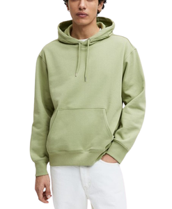 Sweat à capuche unisexe en molleton épais 100 % coton/coton polyester, imprimé par décoloration, couleur personnalisée, haute qualité pour l'hiver - Product Image 3