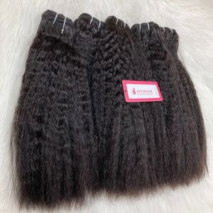 Extensions à clips en cheveux vierges vietnamiens, vente chaude, Remy, cuticules alignées, style vague profonde lâche, femmes noires, vague naturelle - Product Image 5