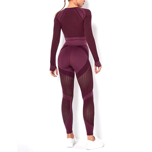 Premium Women's Sportswear Polyester Yoga Sets Wholesale OEM Workout Sets for Women with Custom Logo Yoga Set - Product Image 6