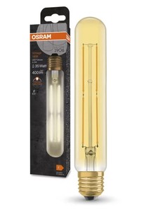 Lámpara Tubular LED de Cristal Edición Vintage 1906 Osram E27 4W 2000K 32x185mm (Osram 4099854091889) - Product Image 2