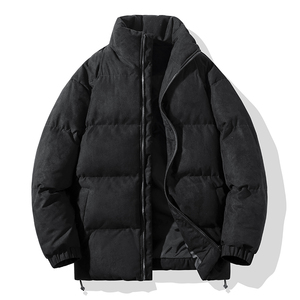 Chaqueta de Lona Personalizada de Alta Calidad al Mejor Precio para Hombre, Chaqueta Informal de Invierno Transpirable con Cierre Frontal y Tinte Liso - Product Image 4