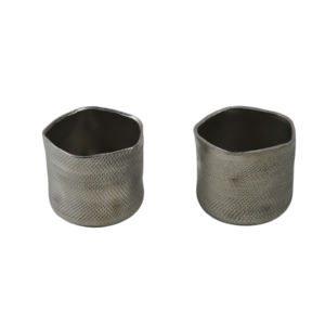 Silver Colored Hotel Restaurant Decor Metal <b>Wax</b> Jar Decor Candle Holder for Christmas Decoration Candle Holder for Latest Theme - Product Image 1