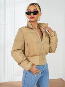 แจ็กเก็ตขนเป็ดของผู้หญิงผ้าสวมใส่สบายอบอุ่นระบายอากาศได้ดี - Product Image 5