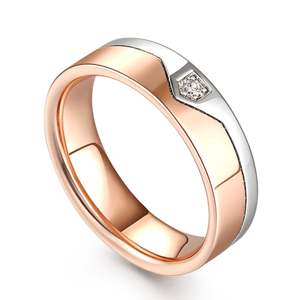 Anillo Geométrico Boho para Hombre de Plata de Ley Bicolor Jeulia Timelessness - Product Image 3