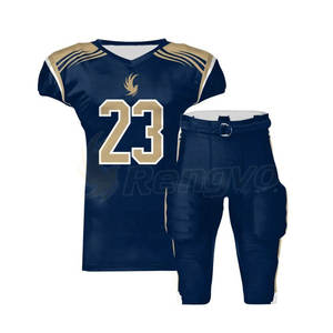 Uniformes de football américain sur mesure, grande taille, séchage rapide, respirants, anti-bactériens, ensembles avec numéros et lettres imprimés - Product Image 6