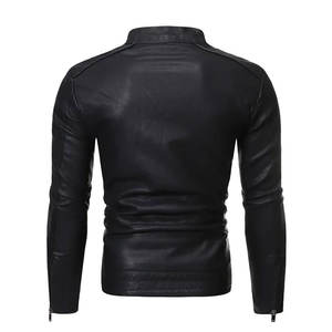 Chaquetas de Cuero para Hombre a la Moda con Bolsillos Interiores Personalizados, con Tela de Lona, para la Temporada de Invierno, con Logotipo Frontal, Impermeables y Resistentes al Viento - Product Image 2