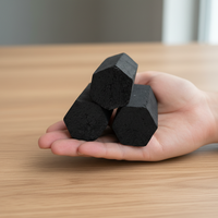 Briquettes de charbon de coco hexagonales de qualité supérieure pour chicha, 100% naturelles, haute chaleur, faible cendre blanche