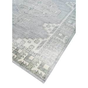 Alfombra de Lana Anudada a Mano Azul Savana con Patrón de Medallón para Sala de Estar, Alfombra Rectangular de 9x12 para Decoración de Pasillo, para Uso Doméstico-PKWL-986 - Product Image 2