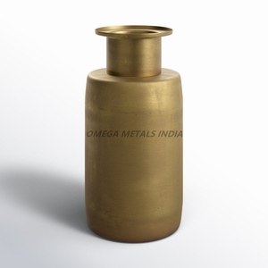 Jarrones de metal de primera calidad en elegante color negro con formas redondas y cilíndricas únicas con diseño moderno para una decoración elegante - Product Image 5