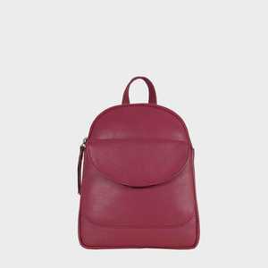 Premium Quality Carmine Pink Mini Pebble Grain Leather <b>Backpack</b> Vintage Style Top Indian Supplier Manufacturer Saman Exports - Product Image 1
