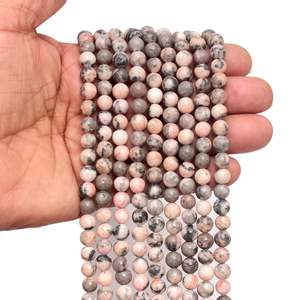 ลูกปัดพลอยธรรมชาติ Kamal Gems ลายม้าลาย 15 เส้น ขัดเงา งานฝีมือทำด้วยมือ - Product Image 6