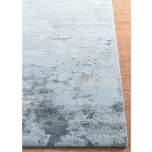 พรมไหมพรมและไหมไผ่ถักมือสีน้ำเงิน คาวี รุ่น Unstring Srb(702) ลายแบบนามธรรม สำหรับใช้ในบ้าน - Product Image 4