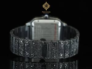 Reloj de Joyería de Alta Gama Resistente al Agua con Piedras Preciosas de Morganita, Regalo Casual y Moderno, Movimiento Mecánico - Product Image 5