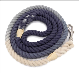 5ft Multi-colored Braided Ombre Cotton Rope Dog <b>Leash</b> Customized Colored Cotton Rope Handmade Dog <b>Leash</b> <b>Pet</b> <b>Leash</b> Set - Product Image 1