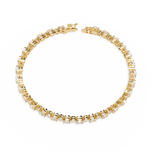 Fabulous 18K <b>Gold</b> Lab Grown Diamond Bracelet & <b>Bangle</b> - Product Image 2