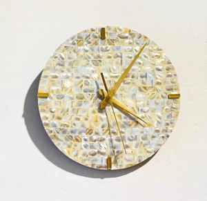 Reloj de cristales de piedras de ágata natural al por mayor con soporte decoración de pared de piedras preciosas reloj de orgón curativo precio barato - Product Image 2