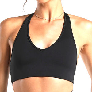 Fitness Yoga Wear Qualité supérieure Fabriqué au Pakistan 2025 Conception unique Soutien-gorge de sport à col licou simple PAR AMAZING INDUSTRIES - Product Image 1