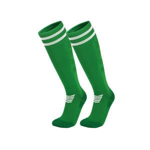 Chaussettes de sport longues en gros, chaussettes de compression pour le cyclisme, chaussettes à séchage rapide, chaussettes de sport antidérapantes pour jeunes, chaussettes de football - Product Image 2